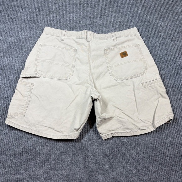 Carhartt Shorts Men's 36 Tan Relaxed Fit Cargo Work Outdoors Workwear - Picture 3 of 7